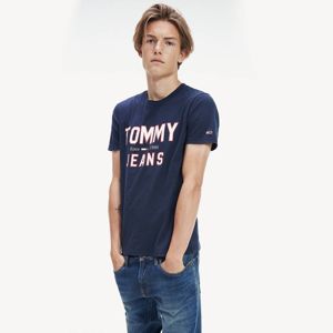 Tommy Hilfiger pánské tmavě modré tričko Essential - XXL (CBK)